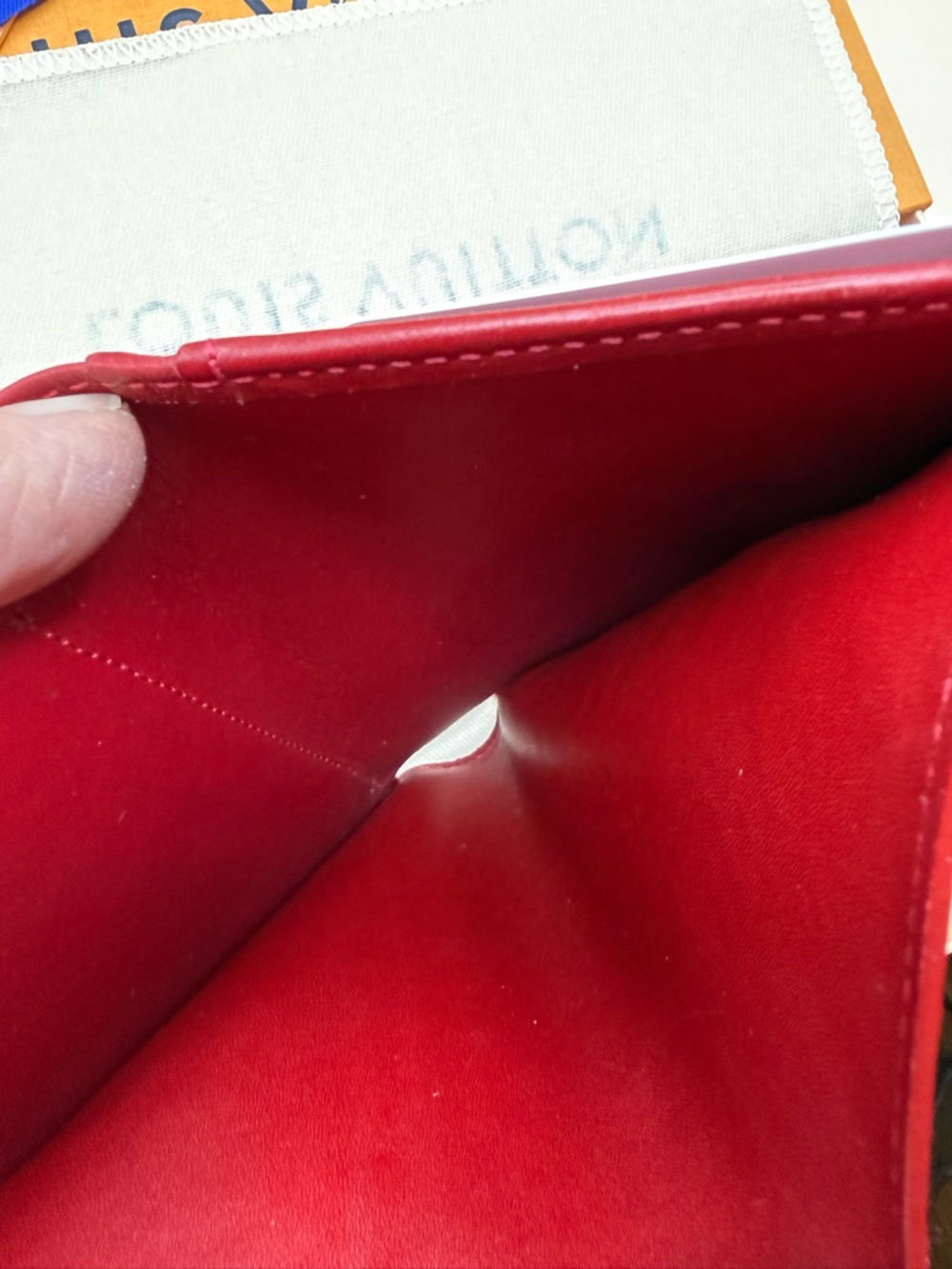 Louis Vuitton Red Vernis Monogram Patent Leather Wallet - Picture 8 of 12